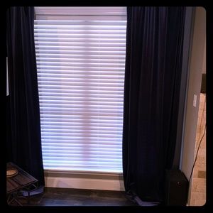 Navy Velvet Drapes